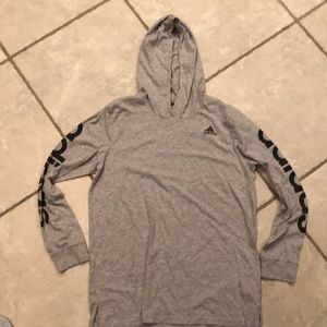 Adidas long sleeve hooded t shirt